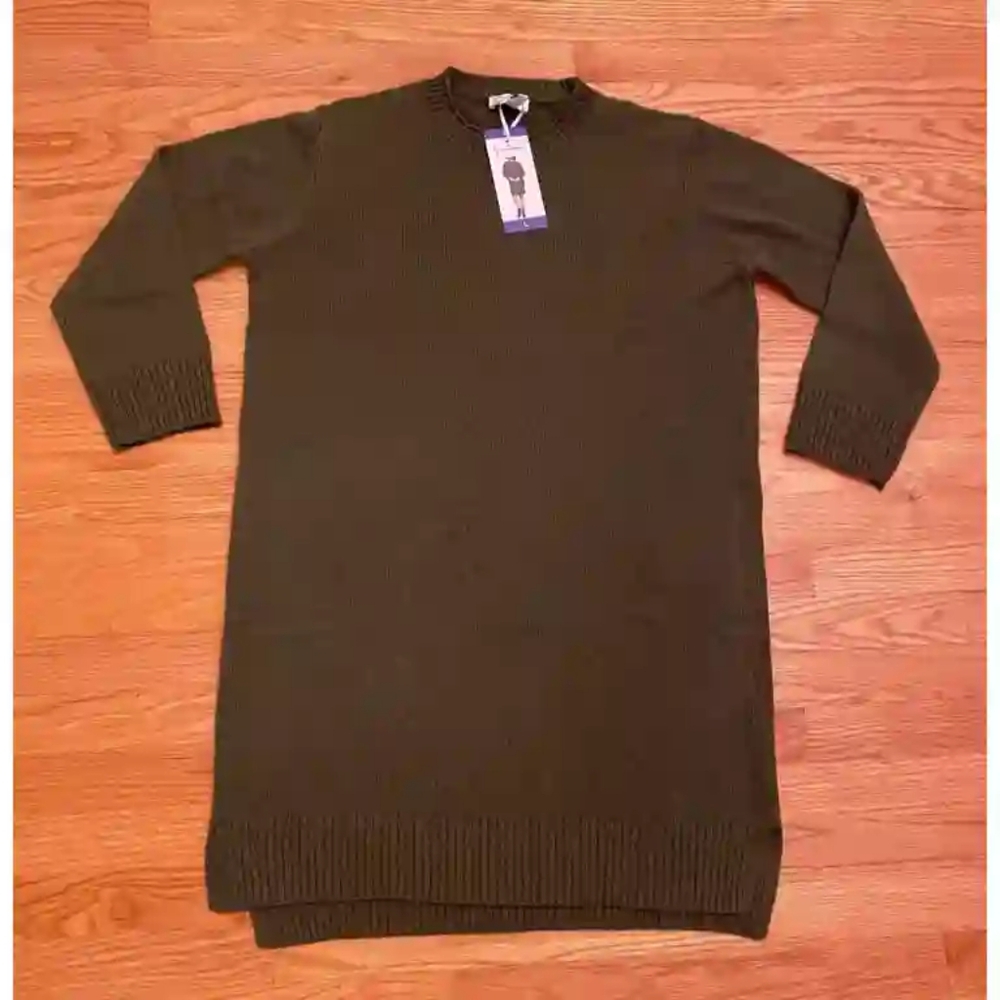 Jessica Simpson Long Sleeve Brown Dress - Picture 2 of 5